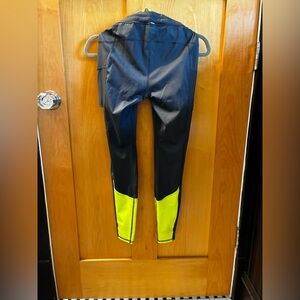 Brooks Visible Black and Neon Yellow Running Tights
